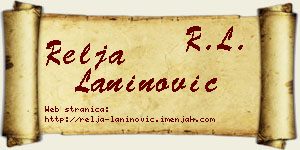 Relja Laninović vizit kartica